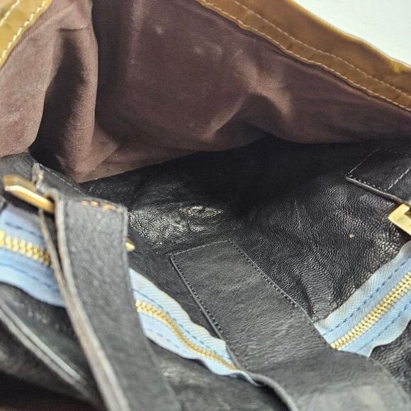 Chloe Audra Black Leather Purse Handbag Purse Shoulder Bag - Picture 12 of 16